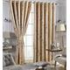 STHL Marble Pattern Luxury Velvet Curtain Pair Fully Lined Ring Top Eyeletwith Tiebacks W 66 x L 90 inches Beige