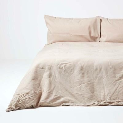 Natural Linen Duvet Cover Set, S...