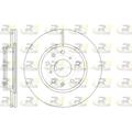 ROADHOUSE Bremsscheibe vorne rechts links belüftet Ø280mm 280mm für SUZUKI FIAT 71768306 71742850 71750162 61018.10