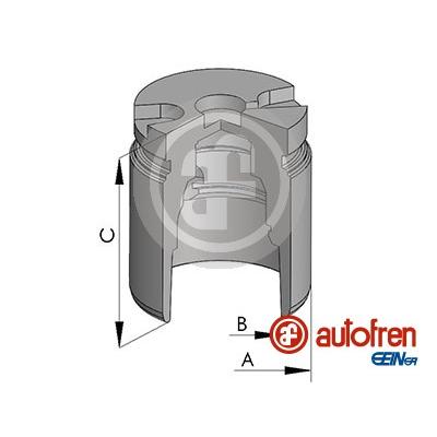 AUTOFREN SEINSA Kolben, Bremssattel hinten rechts links Ø42mm 42mm für RENAULT OPEL NISSAN D025441 Image