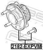 FEBEST Radnabe 2182-EXPVM hinten rechts links für FORD BB5Z1104AFC HB5Z-1104-B HB5Z-1104-A Image