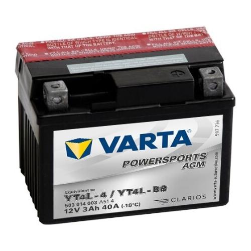 VARTA Autobatterie, Starterbatterie 12V 3Ah 40A L