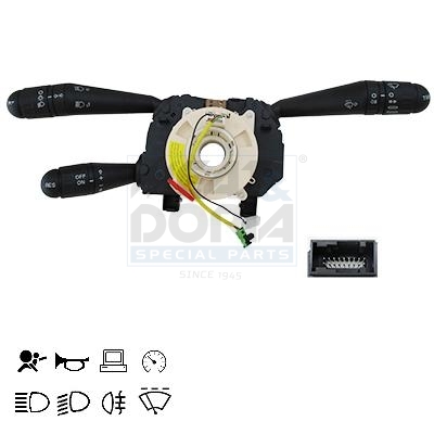 MEAT & DORIA Lenkstockschalter mit Airbag-Wickelfeder für IVECO 5801264686 5801327416 231318 Image