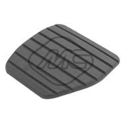 Metalcaucho Pedalbelag, Bremspedal schwarz für RENAULT DACIA NISSAN 465312812R 06887 Image