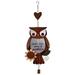 Sunset Vista Designs 419108 - 32" Owl Heart Dangler Garden Bell