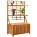 vidaXL Outdoor Storage Bench Garden Storage Box with Trellis Solid Wood Acacia