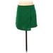 Shein Casual Mini Skirt Mini: Green Solid Bottoms - Women's Size X-Small