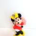 Disney Accessories | 1993 Vintage Disney Rubber Minnie Mouse Keychain | Color: Red/Yellow | Size: Os