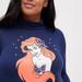 Torrid Sweaters | Disney Ariel Little Mermaid Sequin Pearl Turtleneck Sweater Mock Neck Top 1x 2x | Color: Blue/Red | Size: Various