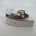 Michael Kors Accessories | Michael Kors Womens Optic White Leather Belt Size Xl New | Color: White | Size: Xl