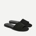 J. Crew Shoes | J. Crew Microsuede Single Strap Slide Sandals | Color: Black | Size: 6