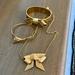 Kate Spade Jewelry | Kate Spade Gold Bow Jewelry | Color: Gold | Size: Os