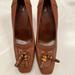 Gucci Shoes | Gucci Brown Leather Heels | Color: Brown/Cream | Size: 39.5