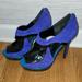 Jessica Simpson Shoes | Jessica Simpson Blue/Teal/Black Color Block Platform,Open Toe Bootie Shoes Sz 10 | Color: Black/Blue | Size: 10