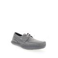 Wide Width Men's Propét® Viasol Lace Men's Boat Shoes by Propet in Grey (Size 9 W)