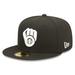 Men's New Era Black Milwaukee Brewers Team Logo 59FIFTY Fitted Hat