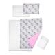 5 Piece Baby Bedding Duvet Pillow with Covers & Jersey Sheet fits 140x70cm Cot Bed (It's a Girl)