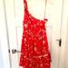 Free People Dresses | Free People One Shoulder Sundress | Color: Orange/Red | Size: M