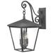 Hinkley Trellis 22 1/4" High Aged Zinc Traditional Outdoor Wall Light