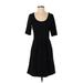 Old Navy Casual Dress - A-Line: Black Print Dresses - Women's Size P