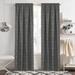 Achim Importing Co Geometric Semi-Sheer Rod Pocket Single Curtain Panel Polyester in Gray | 84 H x 42 W in | Wayfair BLPN84CC06