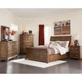 CDecor Home Furnishings Clydesdale Vintage Bourbon 3-Piece Bedroom Set w/ Dresser Wood in Brown | 55.75 H x 64.75 W x 95.5 D in | Wayfair