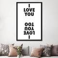 East Urban Home I Love You I Love You Too Honeymoon Hotel - Wrapped Canvas Textual Art Canvas, in Black/Gray/Green | 48" H x 32" W x 1.5" D | Wayfair