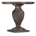 Hooker Furniture Traditions 25.5" Tall Pedestal End Table Wood in Black | 25.5 H x 28 W x 28 D in | Wayfair 5961-80116-89