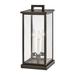 Hinkley Weymouth LED Low Voltage Pier Mount Lantern Aluminium/Metal in Black/Gray/Yellow | 20.25 H x 9 W x 9 D in | Wayfair 20017OZ-LV