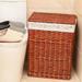 Umber Rea Wicker Laundry Storage Basket Wicker/Rattan in Brown/Orange/Red | 19.6 H x 17.3 W x 13.3 D in | Wayfair 08LQ3150JBOB296XH87J