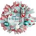 The Holiday Aisle® 18" Deco Mesh Wreath Burlap/Deco Mesh, Cotton in Blue/Red/White | 18 H x 18 W x 5.5 D in | Wayfair