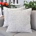 Gracie Oaks Soft Chenille Throw Pillow Covers w/ Stitched Edge Chenille in White | 24 H x 24 W in | Wayfair 40A11E0746D54FE99863342428305F5F