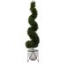 Primrue 4Ft Tall Artificial Topiary Ceramic/Plastic/Metal | 48 H x 6 W x 6 D in | Wayfair 73AE5F2CCE1747BF85C3B5D9507EEC2A