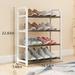 Latitude Run® Simple Good-Looking Multi-Layer 8 Pair Shoe Rack Plastic in White | 22.83 H x 16.53 W x 7.48 D in | Wayfair