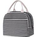 Longshore Tides Ader Insulated Picnic Tote Bag, Service for 1 Polyester Canvas in Black | 8.3 H x 9.4 W x 6.3 D in | Wayfair