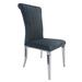 Rosdorf Park Gaphoor Dining Chair Upholstered/Velvet, Stainless Steel in Gray | 41 H x 19 W x 26 D in | Wayfair BD19B13DABF54AAD80ACCD5183EF507C