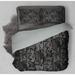Red Barrel Studio® Black Velvet Reversible Comforter Set Polyester/Polyfill/Flannel in Black/White | Twin Comforter + 1 Standard Pillowcase | Wayfair