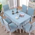 Rosalind Wheeler Tablecloth Cloth Art Table Cloth Cover Table Cloth Tea Table Cloth Round Table Cloth in Blue | 70.86 W x 51.18 D in | Wayfair