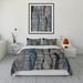 Orren Ellis Estaban Gray 3 Piece Duvet Cover Set Microfiber in Blue/Gray | King Duvet Cover + 2 King Pillowcases | Wayfair