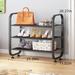 Everly Quinn Multi-Layer 9 Pair Shoe Rack Metal in Black | 20.27 H x 25.39 W x 11.02 D in | Wayfair 73BC7DEEA06349B39A0A685FCFAB70AE