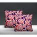 Bay Isle Home™ Pomme Pomegranate Indoor/Outdoor Square Pillow Polyester/Polyfill blend in Red | 17 H x 17 W x 4.5 D in | Wayfair