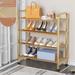 Mercer41 12 Pair Shoe Rack Metal in Yellow | 24.4 H x 23.62 W x 9.84 D in | Wayfair 4780B619D0D548DA95E0D2C48B24845C