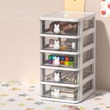 Inbox Zero Jelessa Drawer Type Desk Organizer Plastic in White | 10 H x 5.3 W x 6.7 D in | Wayfair 592E1A0037DE4BD1B336A853E85FA6DD