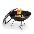 Orbit 3-in-1 Stahl-Feuerschale Grill Gartentisch Ø 60 cm Schwarz