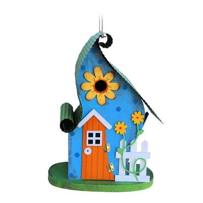Sunset Vista Designs 401875 - Green/Blue Birdhouse (93330) Birdhouses