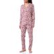 Schiesser Damen Pyjama Lang Pyjamaset, Pflaume, 50