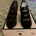 Nine West Shoes | Nine West Open Toe. Black And Never Been Worn. 4 Inch Heel. | Color: Black | Size: 9.5