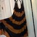 Free People Dresses | Free People Bleach Dyed Dress | Color: Black/Gold | Size: M