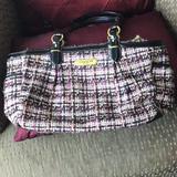 Coach Bags | Coach Multi Color Tweed Patent Leather Gallery Shoulder Bag Nwot | Color: Black/Gold | Size: Os