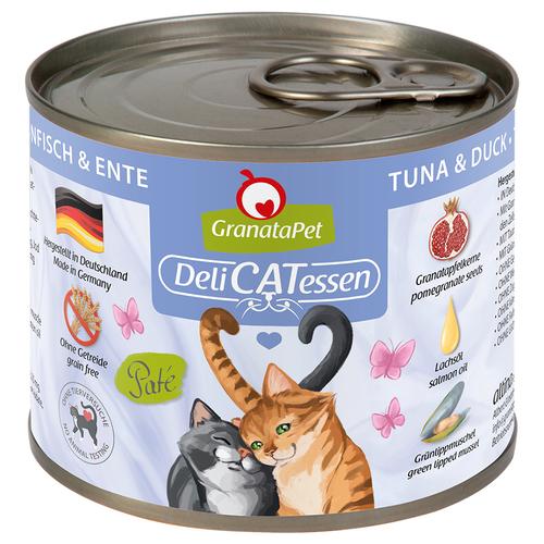 6 x 200 g Thunfisch & Ente GranataPet DeliCatessen Katzenfutter nass